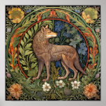 Lobo en la novela del arte forestal<br><div class="desc">Lobo en el estilo de arte de los bosques al estilo de los nuevos.</div>