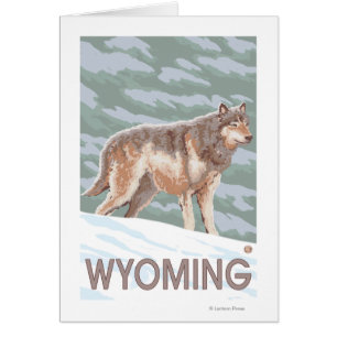 Lobo gris StandingWyoming