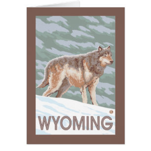 Lobo gris StandingWyoming