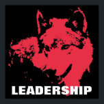 Lobo Lobo, líder del arte pop motivacional, rojo n<br><div class="desc">Pintura digital - Aplausos de la computadora Wolf Arte Animal - Arte Pop universitario - Animales salvajes Grandes Imágenes Computadoras</div>