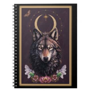 Lobo Místico - Cuaderno Botánico y Celestial