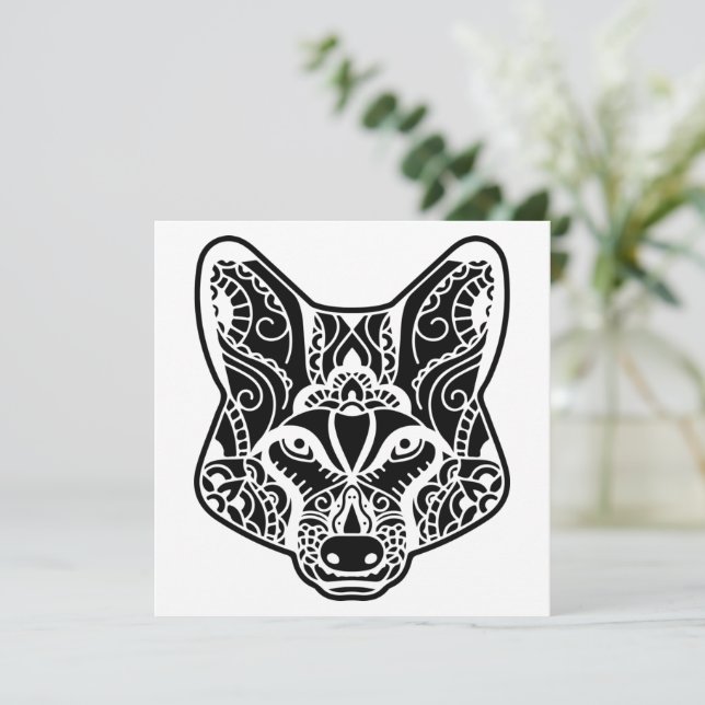 Lobo tribal (Anverso de pie)