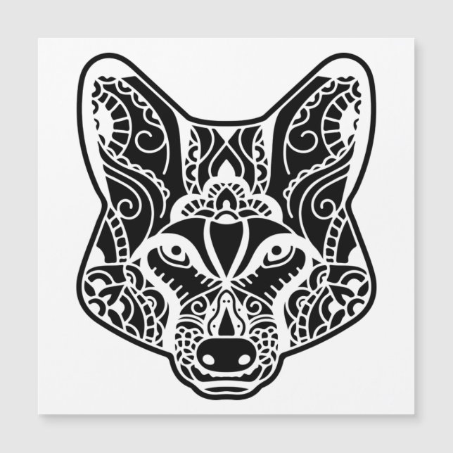 Lobo tribal (Anverso)