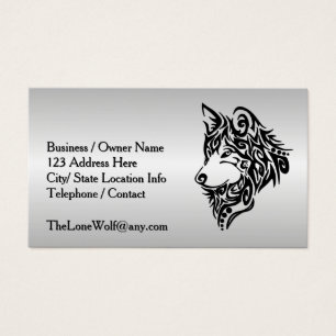 Lobo tribal negro