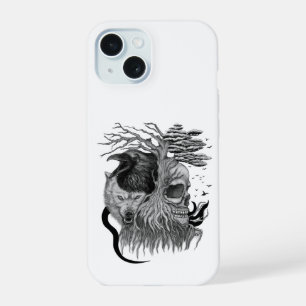 Lobo y Cuervo con Calavera