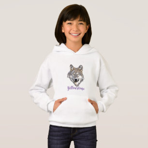 Lobo yellowstone de la camiseta superior del Chica