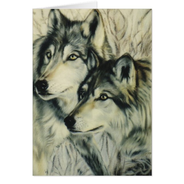 "Lobos de madera " (Frente)