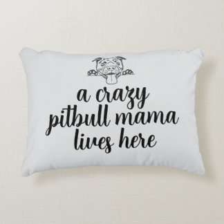 loca mamá pitbull - Almohada de acento