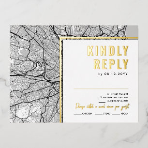 Localizador de amor de Boston Tarjeta de respues