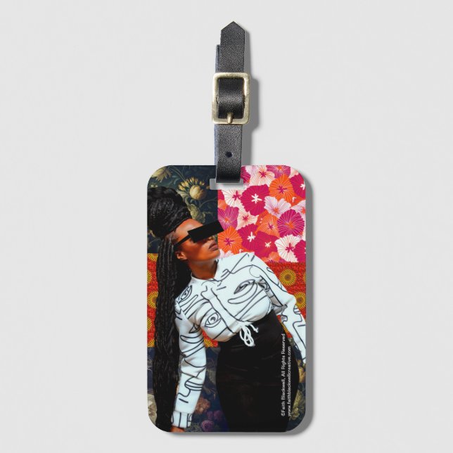 Loc'd a la etiqueta de equipaje lateral (Anverso vertical)