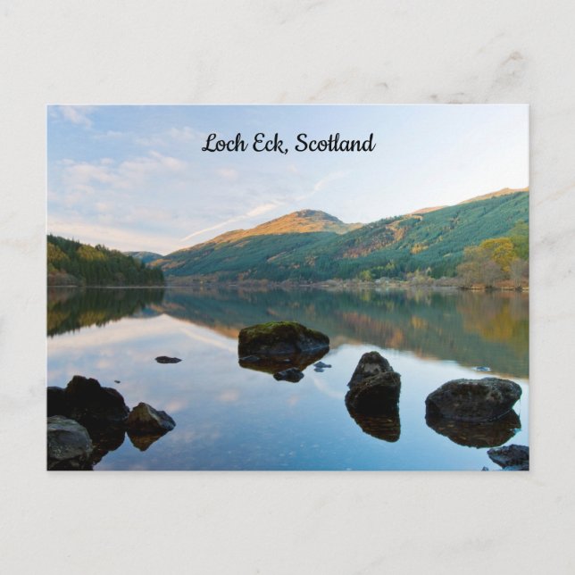 Loch Eck, postal de Escocia (Anverso)