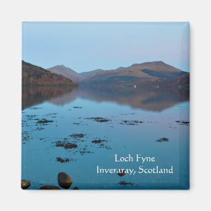 Loch Fyne en azul, imán escocés
