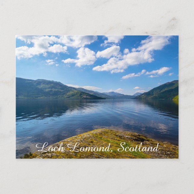 Loch Lomond, Escocia, postal de naturaleza. (Anverso)