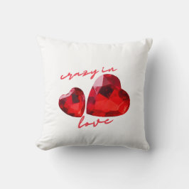 Loco en el Cojín decorativo de San Valentín