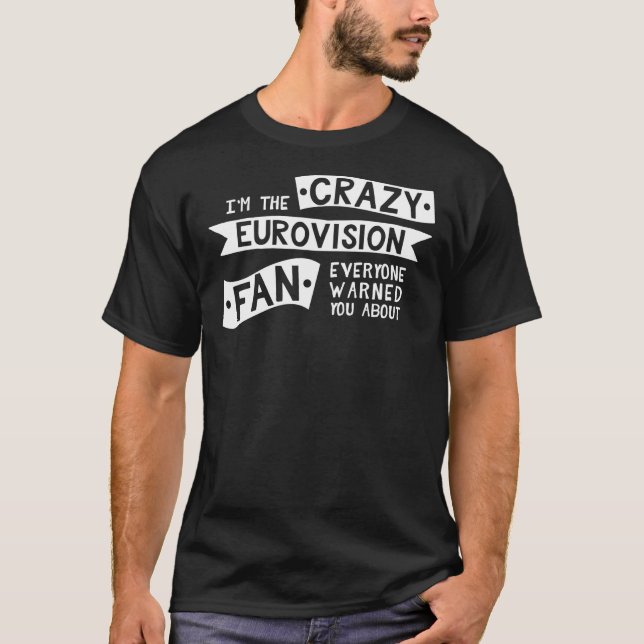 Loco fanático de Eurovisión camiseta esencial (Anverso)
