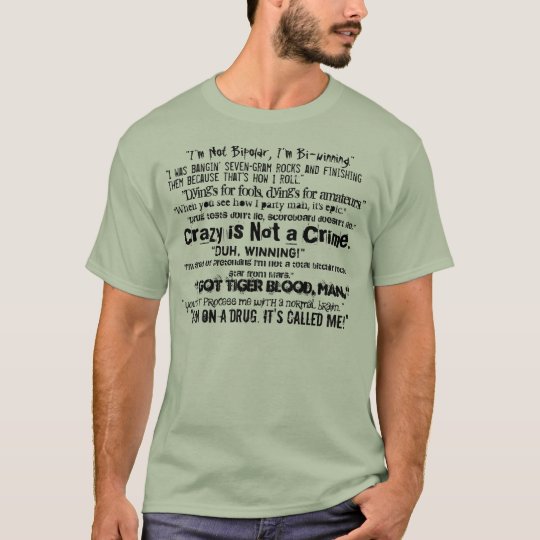 Loco no está un crimen camiseta