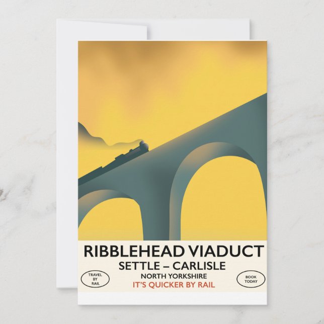 Locomotora de Ribblehead Viaduct Yorkshire (Anverso)