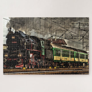 Locomotora de tren de vapor #03 Rompecabezas 1014