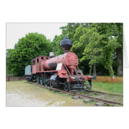 Locomotora de vapor americana antigua