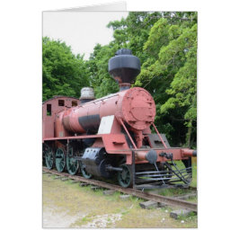 Locomotora de vapor americana antigua