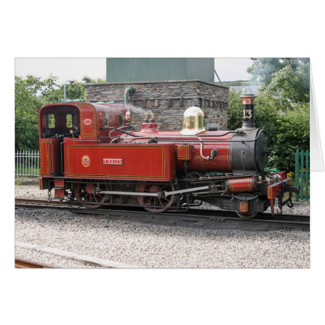 Locomotora de vapor en la Isla de Man de Port Erin (Anverso (Horizontal))
