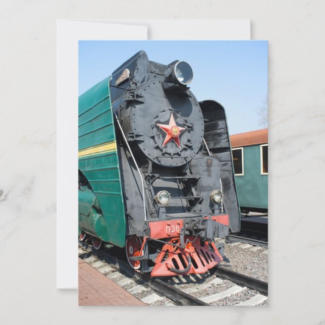 Locomotora de vapor rusa P36-0001. Construido en 1 (Anverso)