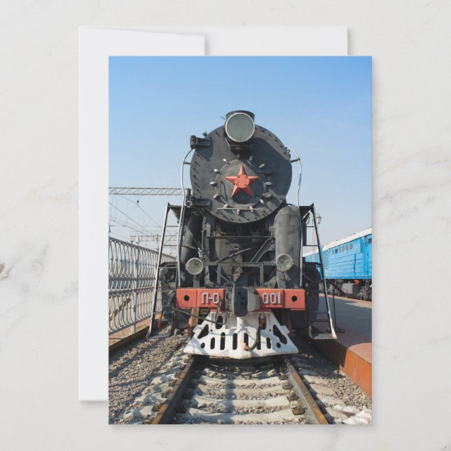 Locomotora de vapor rusa P-0001 Victoria (Pobeda). (Anverso)