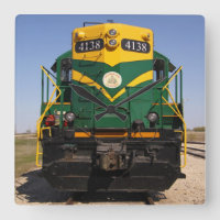 Locomotora Diesel Nº 4138 Reloj cuadrado sin cara