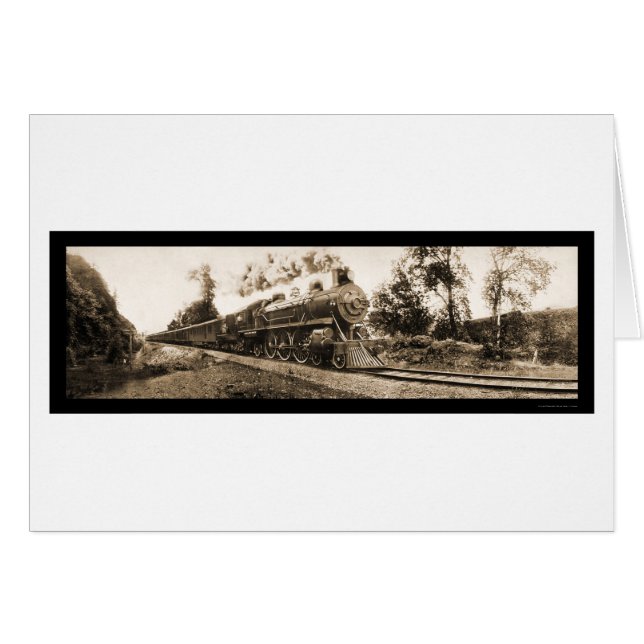 Locomotora Oregon Railroad Photo 1906 (Anverso (Horizontal))