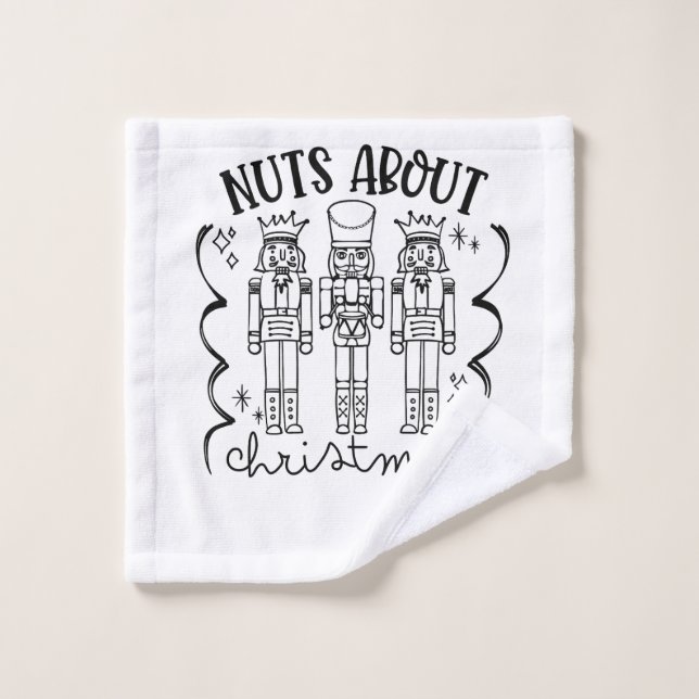Locos por la Navidad Funny Navidad Cascanueces  (Toallita)