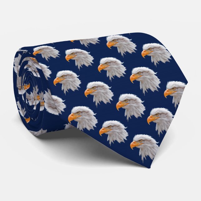 Locura de Águila Corbata (Azul Marino) (Enrollado)