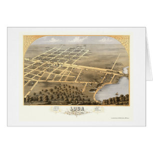 Loda, mapa panorámico de IL - 1869