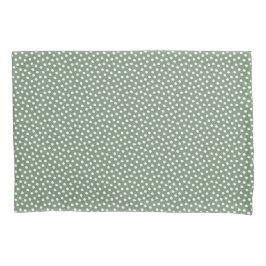 Loden Frost Green Watercolor Dots Pillow Funda