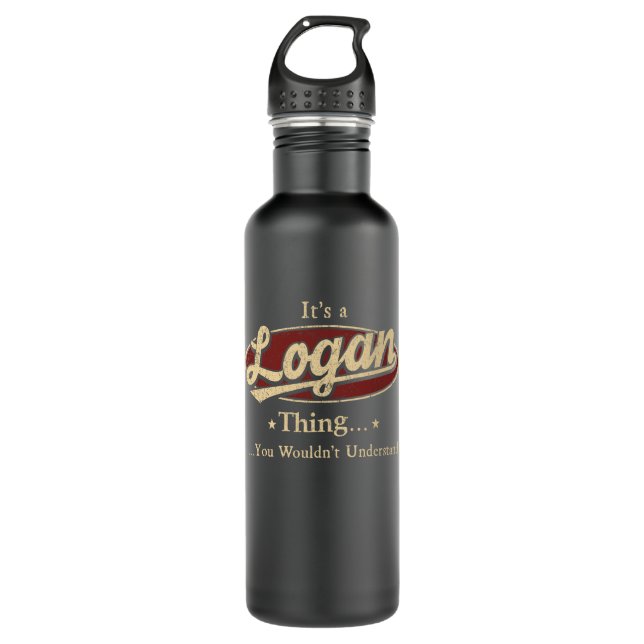 LOGAN Nombre Thing Agua Botella  (Anverso)