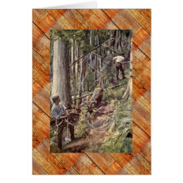 "Logging in British Columbia" Circa 1800