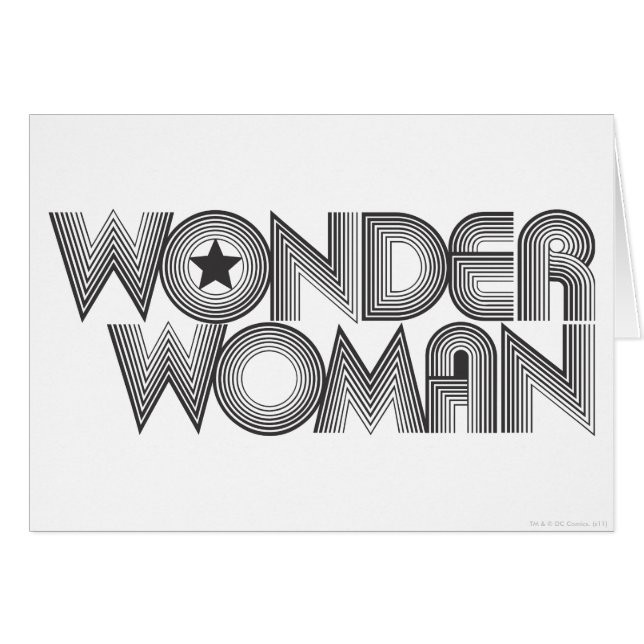 Logo 3 de Wonder Woman B&W (Anverso (Horizontal))
