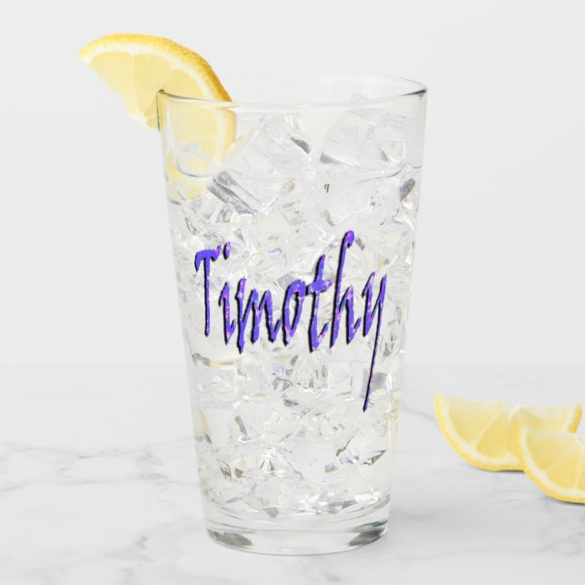 Logo Blue Starry Timothy Name, (Anverso (hielo))