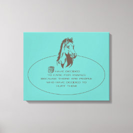 Logo de Animal Care - Lienzo envuelto
