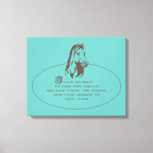 Logo de Animal Care - Lienzo envuelto