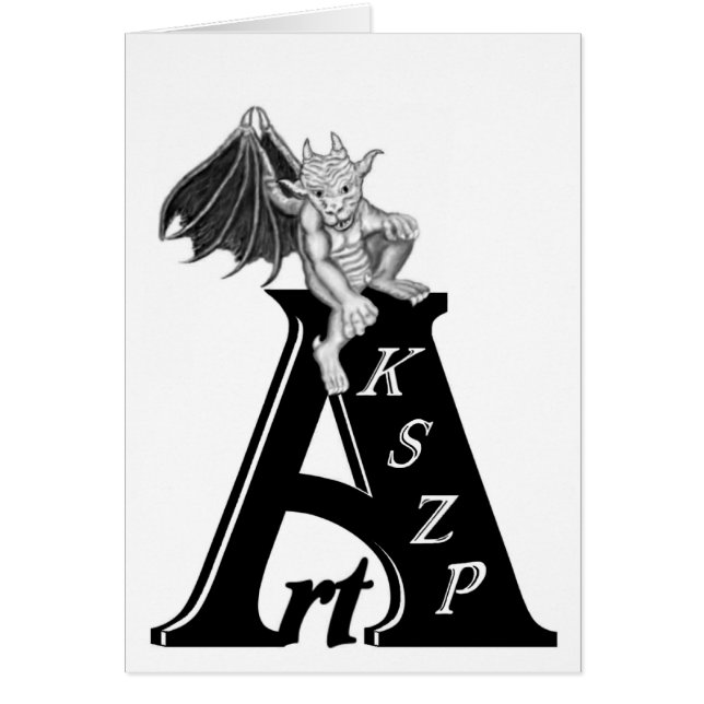Logo de Art KSZP mit Golem Gargoyle (Frente)