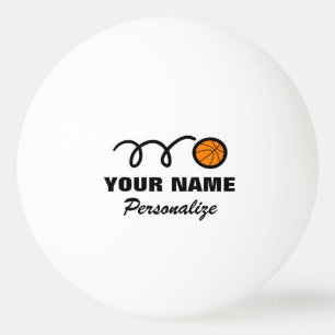 Logo de baloncesto pelota de ping pong para tenis 