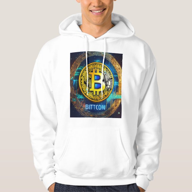 Logo de Bitcoin Trending Mens Camisetas impresas (Anverso)