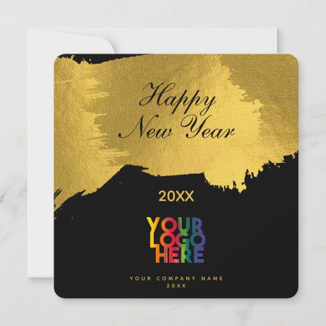 Logo de Black Gold Happy New Year Script (Anverso)