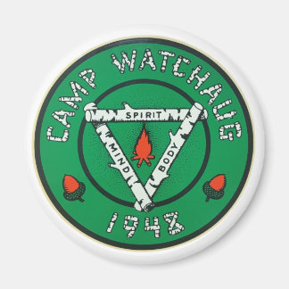 Logo de Camp Watchaug en imán