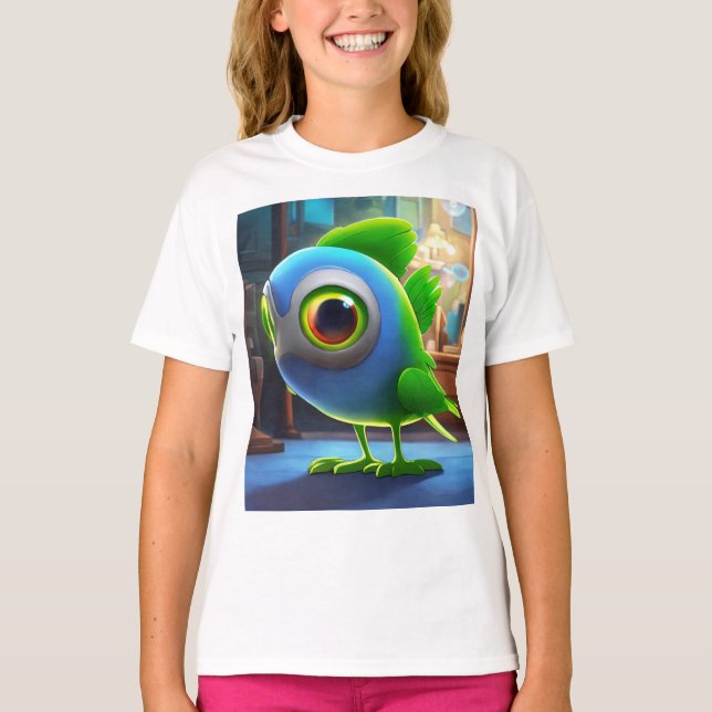 Logo de diseño de camisetas básicas del niño chica (Anverso)