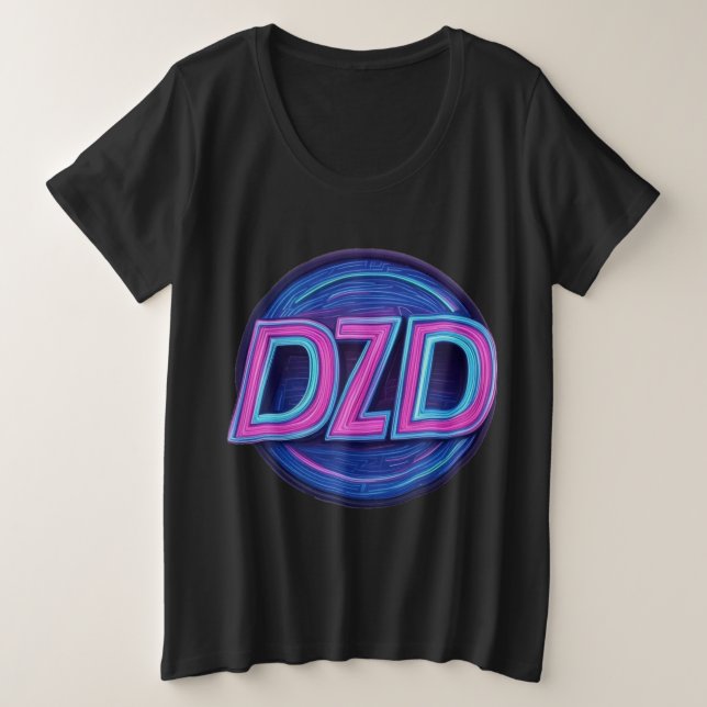 Logo de DZD Camisa temática de los años 80 (Anverso del diseño)