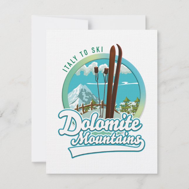 Logo de esquí de Dolomitas (Reverso)