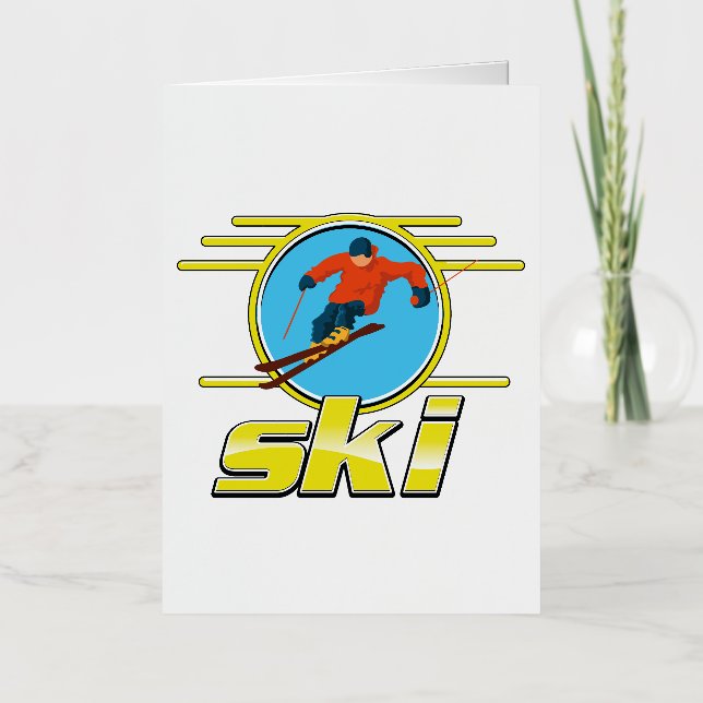 Logo de esquí de los años 90 (Anverso)