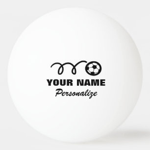 Logo de fútbol, pelota de ping pong para tenis de