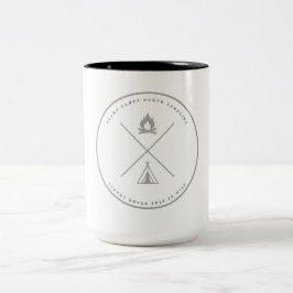 Logo de Glamp Camps taza café taza